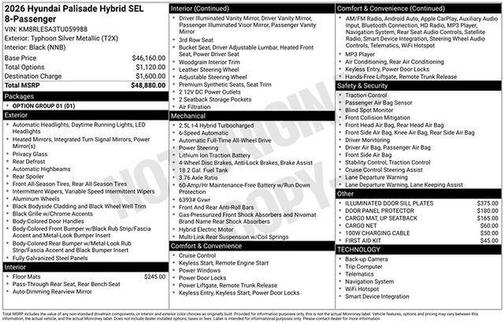 2026 Hyundai PALISADE SEL