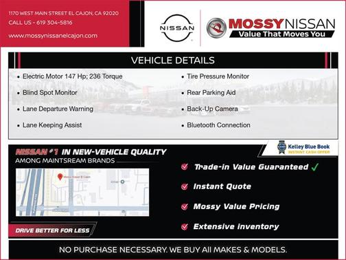 Black 2024 Nissan Leaf S