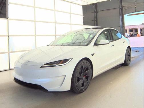 Pearl White Multi 2025 Tesla Model 3 Long Range
