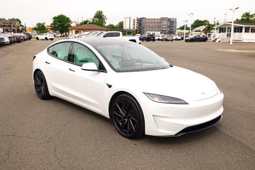 Pearl White Multi 2025 Tesla Model 3 Long Range