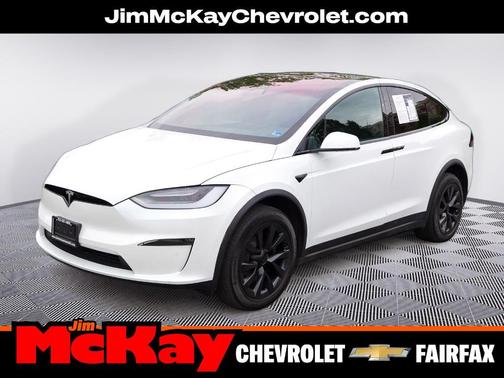 Pearl White Multi 2023 Tesla Model X Standard Range