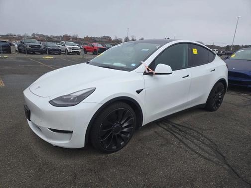 Pearl White Multi 2022 Tesla Model Y Performance