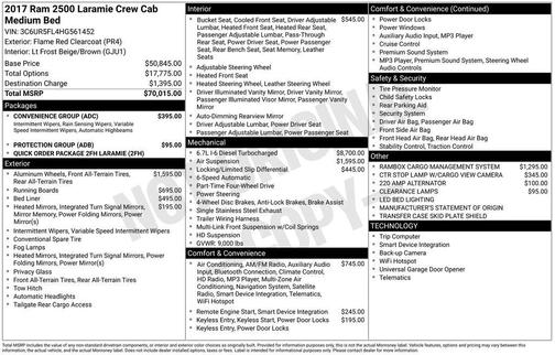 2017 RAM 2500 Laramie