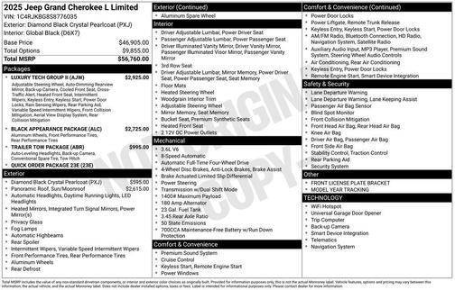 2025 Jeep Grand Cherokee L Limited
