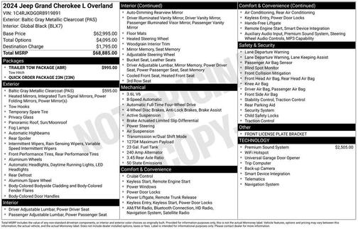2024 Jeep Grand Cherokee L Overland