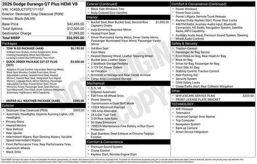 2026 Dodge Durango GT Plus HEMI V8