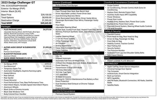 2023 Dodge Challenger GT
