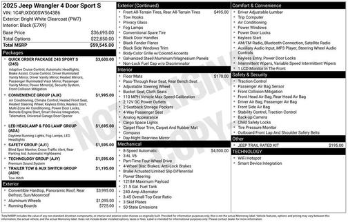 2025 Jeep Wrangler Sport