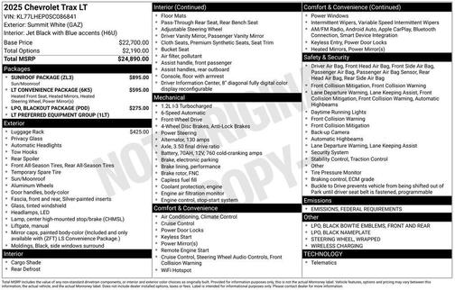2025 Chevrolet Trax LT