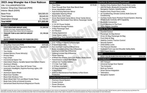 Sting Gray Clearcoat 2023 Jeep Wrangler 4xe Rubicon