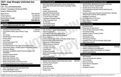 2021 Jeep Wrangler Unlimited 4xe Sahara