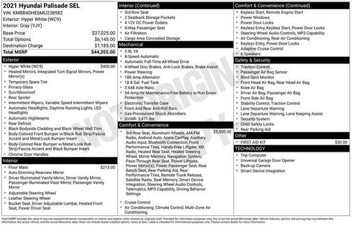 2021 Hyundai PALISADE SEL