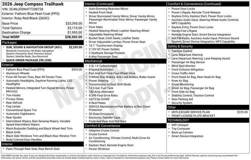 2026 Jeep Compass Trailhawk