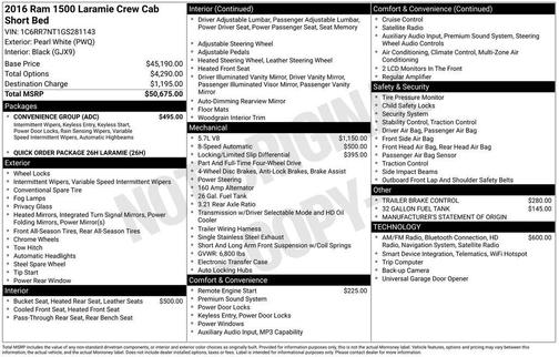 2016 RAM 1500 Laramie