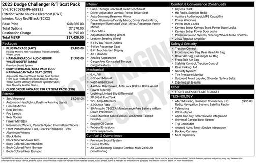 2023 Dodge Challenger R/T Scat Pack