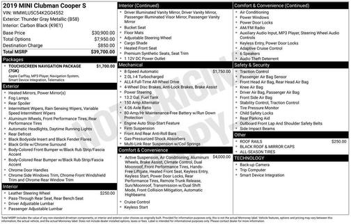 2019 MINI Clubman Cooper S ALL4