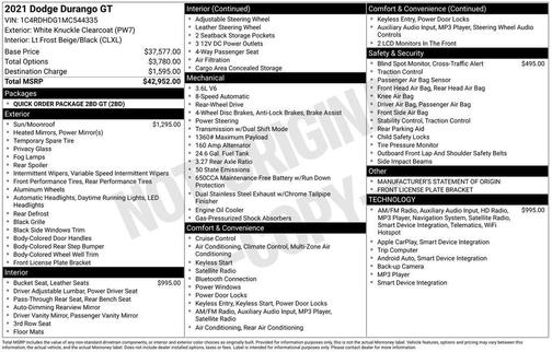 2021 Dodge Durango GT