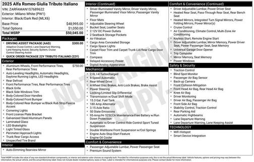 2025 Alfa Romeo Giulia 