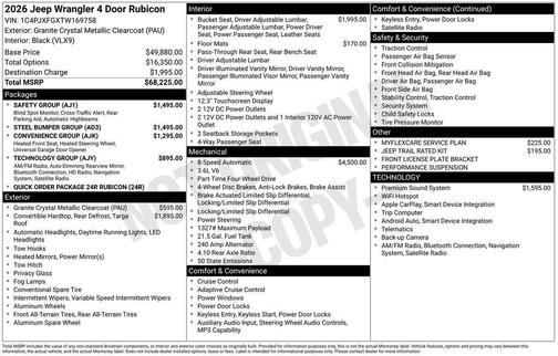 2026 Jeep Wrangler Rubicon