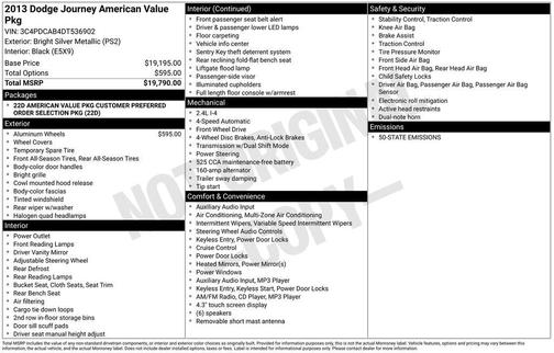 2013 Dodge Journey SE