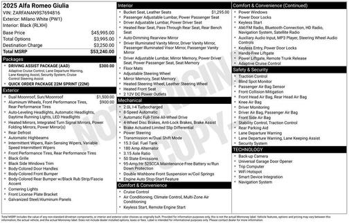 2025 Alfa Romeo Giulia Base