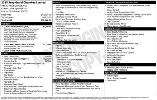 2025 Jeep Grand Cherokee Limited