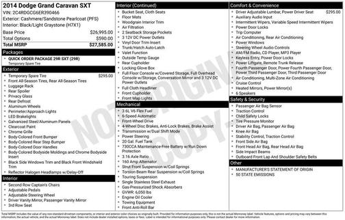 2014 Dodge Grand Caravan SXT