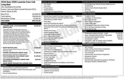 2026 RAM 2500 Laramie