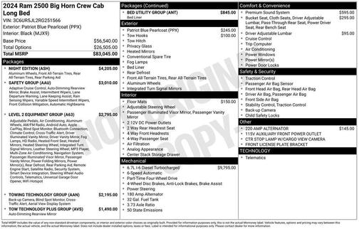 2024 RAM 2500 Big Horn