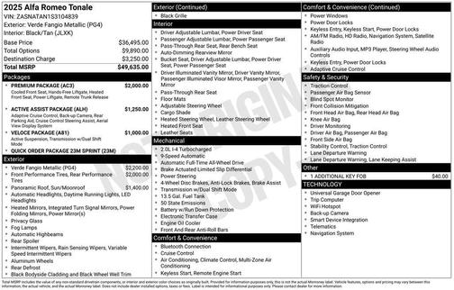 2025 Alfa Romeo Tonale Base
