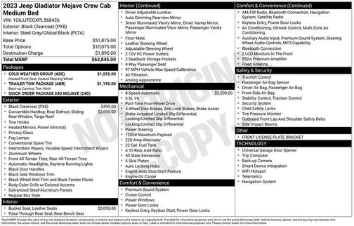 2023 Jeep Gladiator Mojave