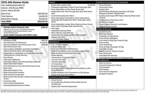 2025 Alfa Romeo Giulia Base