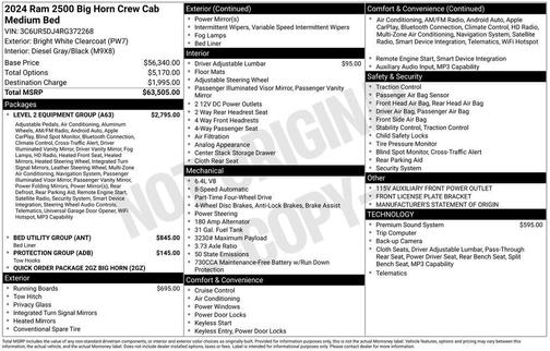 2024 RAM 2500 Big Horn