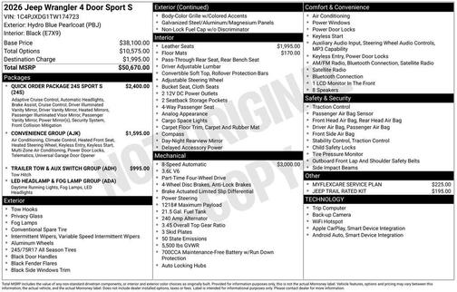 2026 Jeep Wrangler Sport