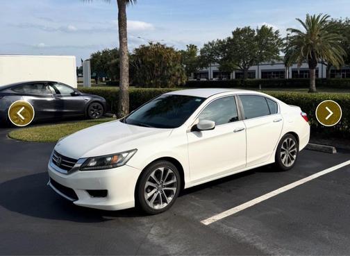 White Orchid Pearl 2014 Honda Accord Sport