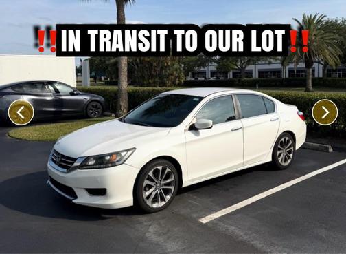 White Orchid Pearl 2014 Honda Accord Sport