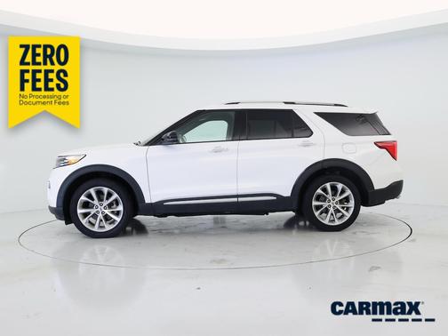 White 2021 Ford Explorer Platinum