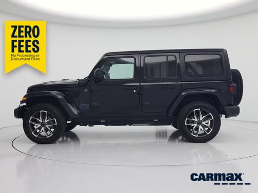 Black 2024 Jeep Wrangler 4xe Sport S