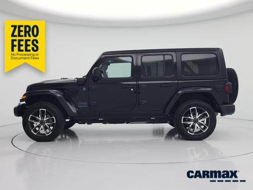 Black 2024 Jeep Wrangler 4xe Sport S