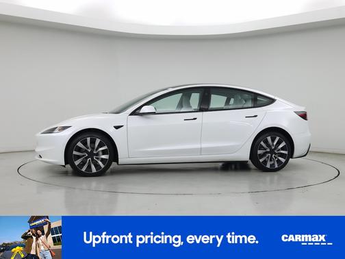 White 2025 Tesla Model 3 Long Range
