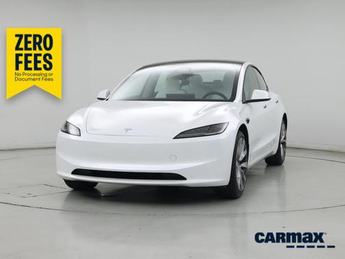 White 2025 Tesla Model 3 Long Range