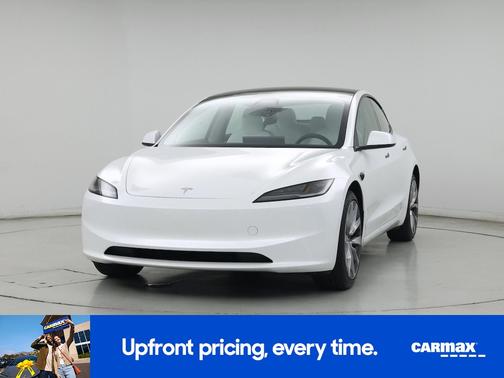 White 2025 Tesla Model 3 Long Range