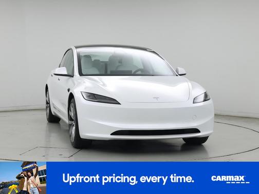White 2025 Tesla Model 3 Long Range