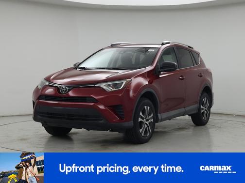 Red 2018 Toyota RAV4 LE