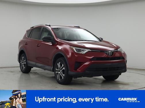 Red 2018 Toyota RAV4 LE