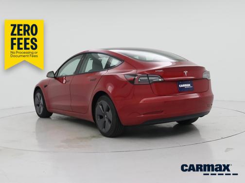 Red 2023 Tesla Model 3