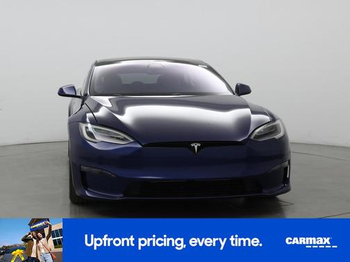 Blue 2021 Tesla Model S Plaid