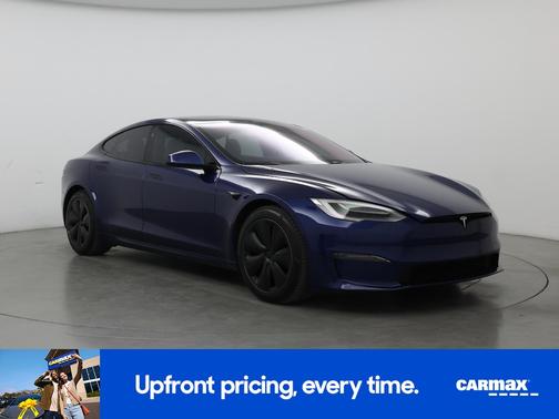 Blue 2021 Tesla Model S Plaid