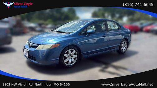 Blue 2007 Honda Civic LX
