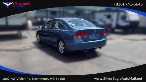 Blue 2007 Honda Civic LX